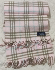 Vintage Burberry Schal Made In England 100%  Lammwolle