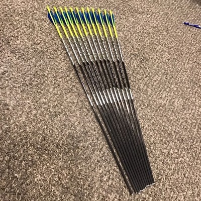 Black Eagle Talon Arrows, Feathers, Full Length, 500 s, Traditional, Recurve
