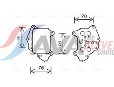 AVA Clever Choice Ölkühler Motoröl ** CLEVER FIT ** PE3396 Aluminium für FORD 6