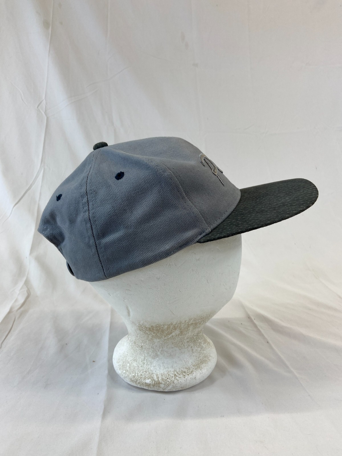 Paris Baseball Cap Snapback Hat Gray Embroidered … - image 5