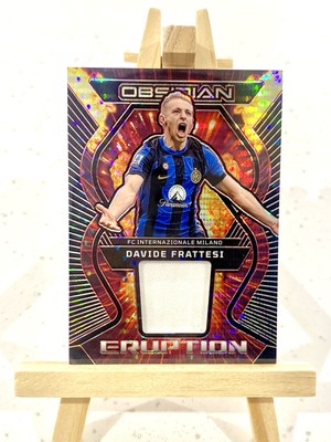 Davide Frattesi 2023/24 Panini Obsidian Eruption Red Pulsar Electric Etch /49