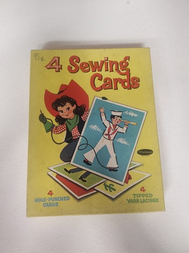 Vintage Whitman 1961 Sewing Cards USA