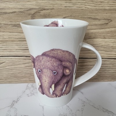 Eher bezaubernder BABY ELEFANT Fine Bone China cremefarben groß Becher Lesser & Pavey süß