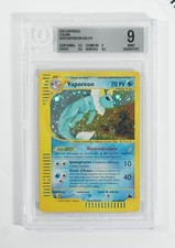 Pokemon BGS 9 Vaporeon #h31 Holo Skyridge 2003 Italian on eBay