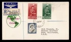 DR WHO 1954 NEW ZEALAND FDC QEII COMBO REGISTERED M69166