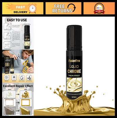 High Gloss Gold Liquid Leaf Paint - Alcohol-Based Airbrush Paint 2 Fl Oz