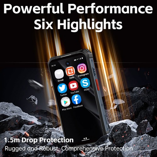 Global MINI 4G Android Rugged Phone Outdoors PTT Walkie Talkie Radio UNIWA R4002 - Picture 7 of 22