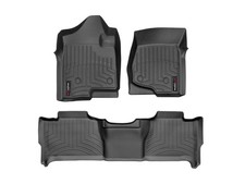 Weathertech Floorliner For 2007-2010 Chevrolet Suburban - 1st 2nd Row Black Weathertech Floorliner For 2007-2010 Chevrolet Suburban - 1st 2nd Row Black