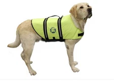 Paws Aboard 1600 (XL X-Large) - Safety Neon Yellow Nylon Dog Life Jacket