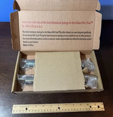 MALIBU PILATES Life's A Beach Original 11" Pilates PRO Chair Springs Malibu, Extra Resistance