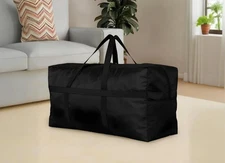 Extra Large Storage Duffle Bag with Zippers and Handles, Big Foldable Duffle Bag