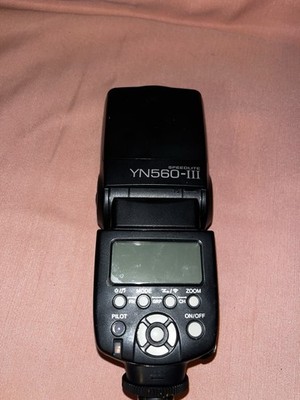 YONGNUO YN560-III Speedlite Hot Shoe Strobe Flash, Wireless LCD, GN58