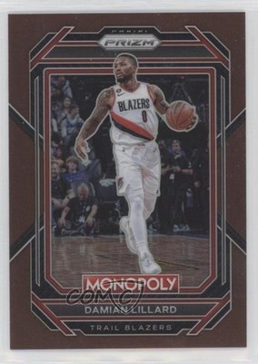 2022-23 Panini Prizm Monopoly Brown Prizm 79/249 Damian Lillard #73 0t5