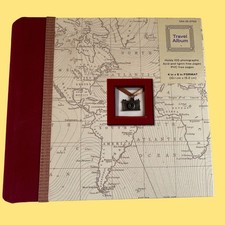 Travel Photo Album 7  x7  Holds 100 4  x6  Photos  ACID  PVC Free Pages