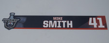 2021 Mike Smith Edmonton Oilers Stanley Cup Playoffs Locker Room Nameplate