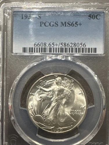 1939 S Walking Liberty PCGS MS 65+
