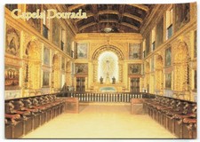 Capela Dourada Interior Recife Brazil Tourist Postcard
