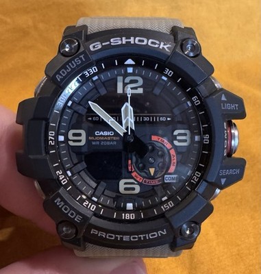 Casio G-Shock Mudmaster Men's Black Beige Dial Watch GG-1000-1A5