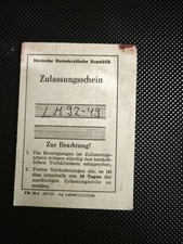 DDR Zulassung Jawa 356 {R.K