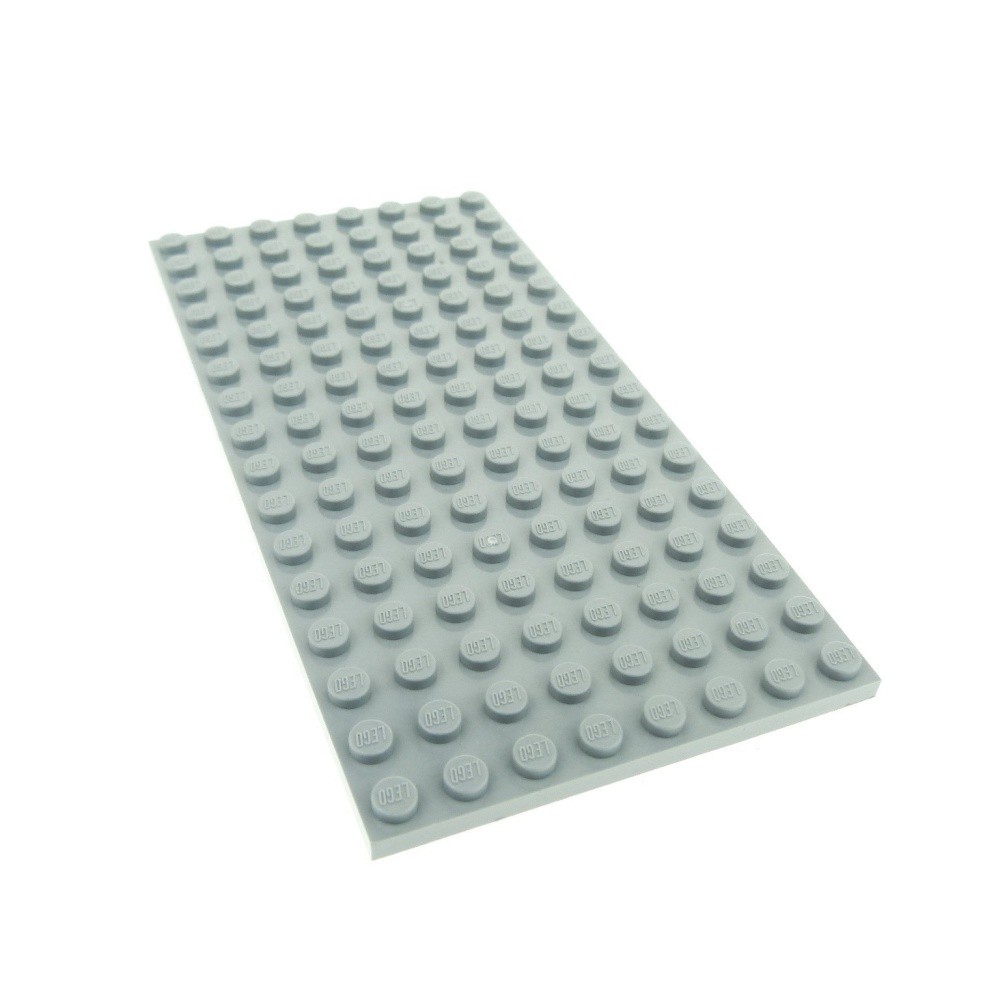 1x LEGO Construction Plate 8x16 Neu-Hell Grey Sides Buildable Land Star Wars