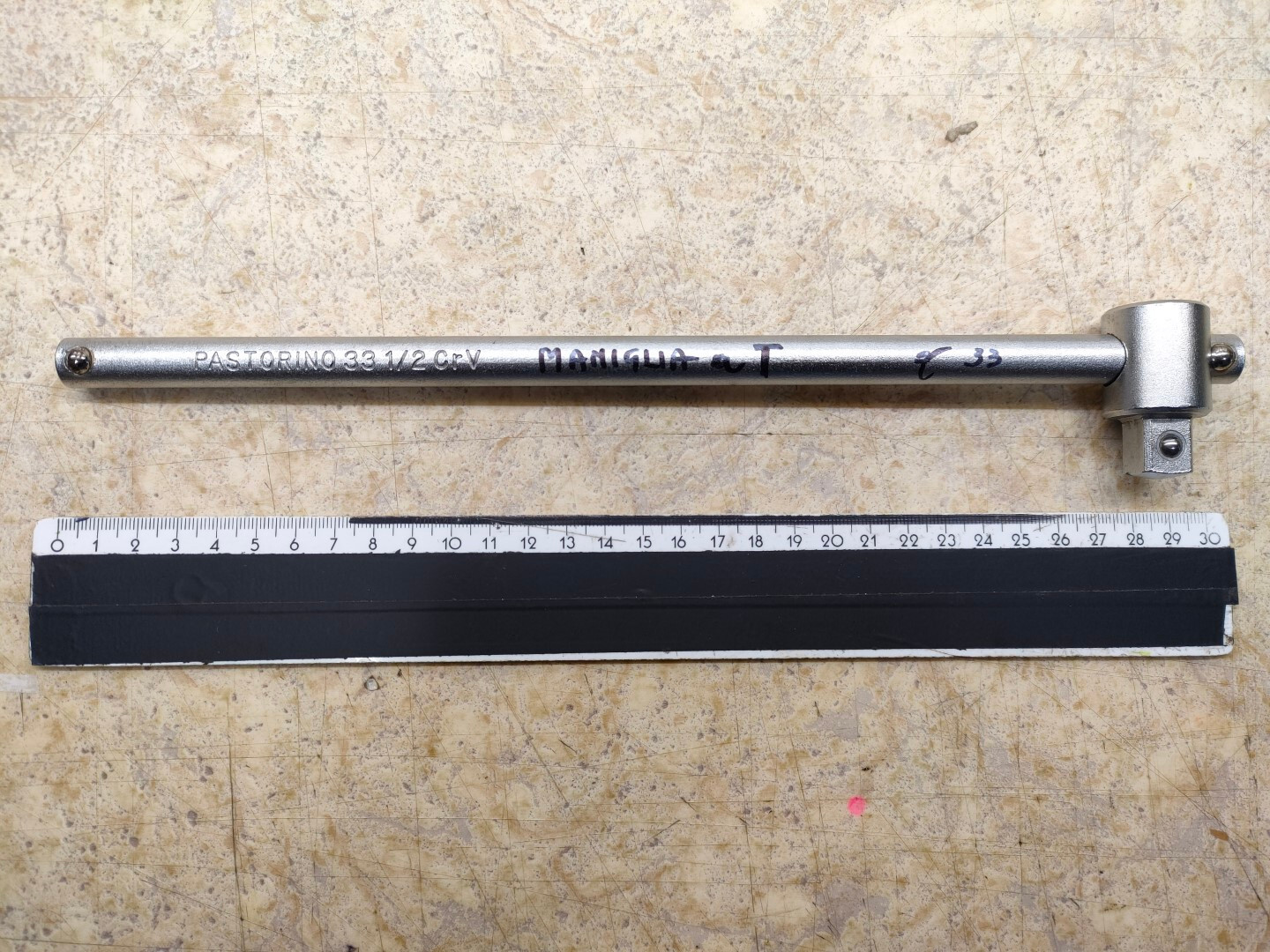 Maniglia a T Pastorino 33 1/2" CrV | Chiave a Bussola Professionale - 4