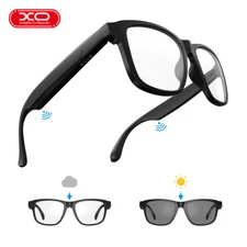Men Smart Glasses Shades Photochromic Bluetooth Audio Sunglasses UV400 Eyewear