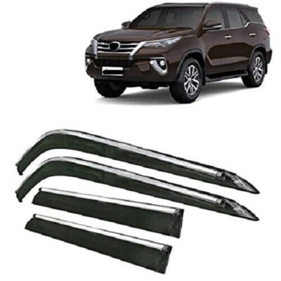 Auto Windabweiser Regen Schutz Tür Visiere für Toyota Fortuner Model 2017-20 4pc