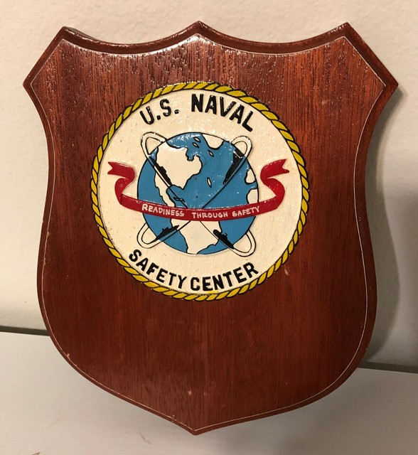 US Naval Safety Center Wall Plaque eBay