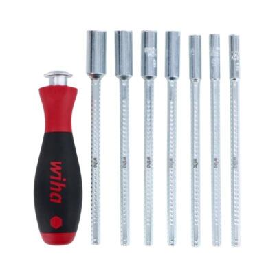 Wiha 28198 Drive-Loc VI Metric Nut Drivers Blade Set in Durable Pouch