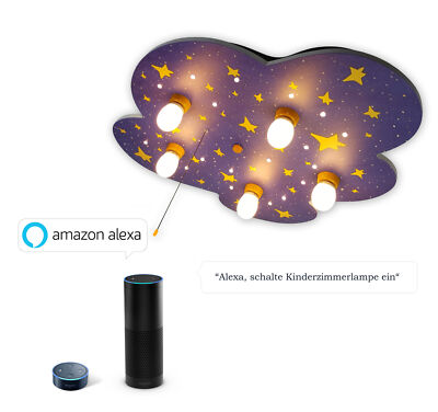 Niermann Deckenleuchte Nachthimmel  'Amazon Alexa kompatibel' ,Sonoff