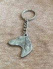 Vintage Rawcliffe 1983 Pewter I â¤ï¸ My Saluki Keychain C60-16