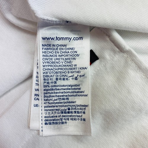 Tommy Hilfiger Blanco Sólido Ajuste Casual Camisa Talla S - Imagen 6 de 13