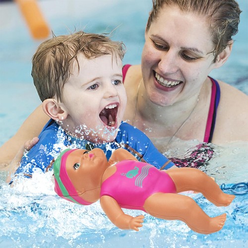 Swimming Doll with Movable Joint and Detachable Suit Baby Bathtub Toy for Girls  - Foto 4 di 18