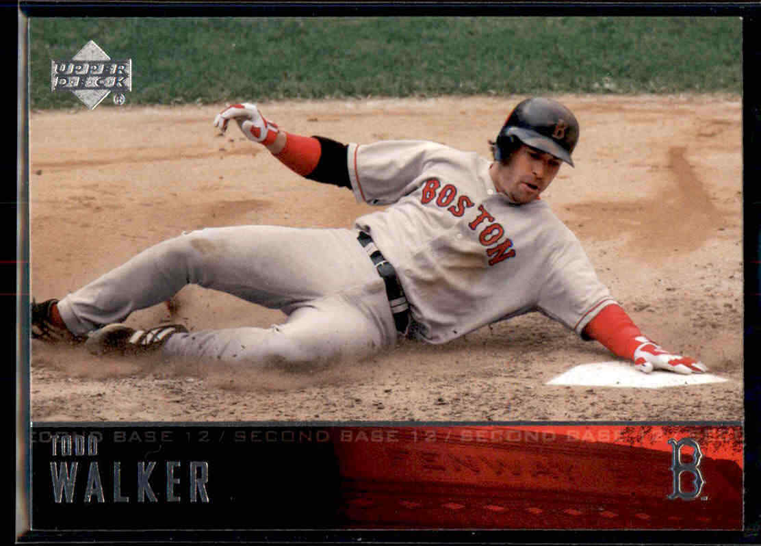 2004 Upper Deck Todd Walker #95 Boston Red Sox