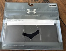 Under Armour Women's 3 Pack Black Pure Stretch Thong Panties Sz XL NWT
