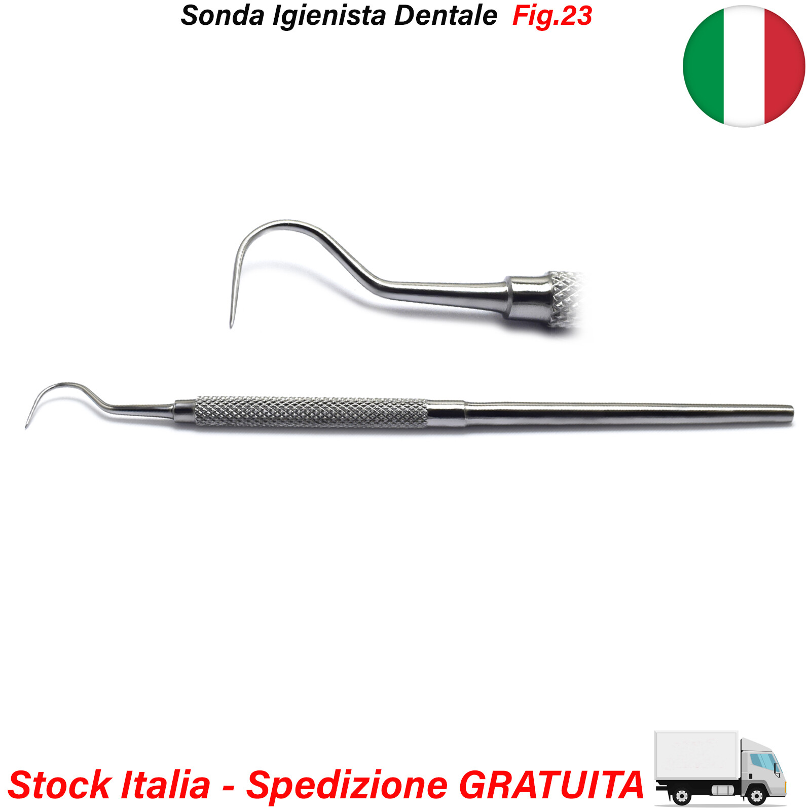 Set 5 Strumenti Per Rimozione Placca Dentale In Acciaio Inox - Foto 11