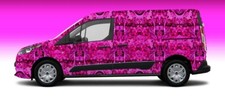5 Ft X 5 Ft Pink Camouflage Vinyl Wrap Cars Vans Trucks Walls Boats