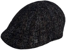 Headchange Econo Wool 6 Panel Ivy Cap Herringbone Scally Newsboy Driver Duck Hat