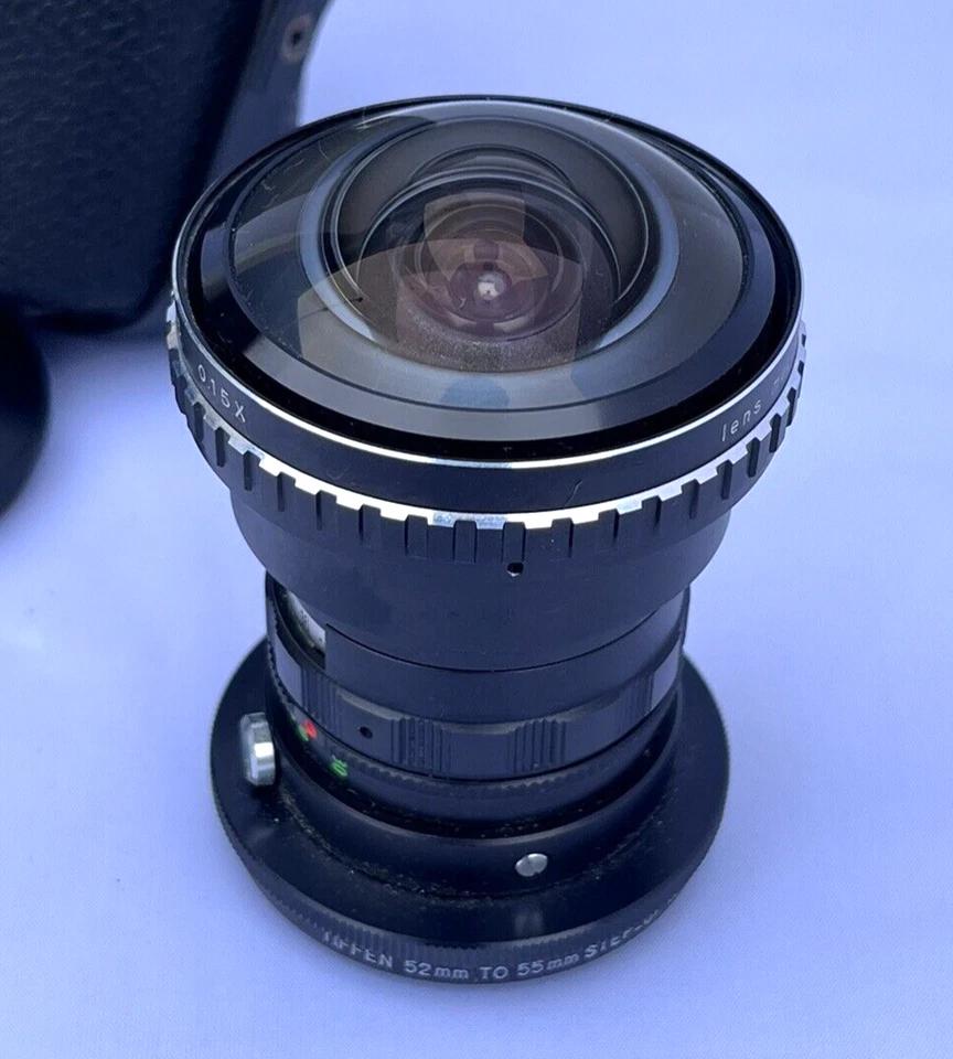 Lente de cámara Soligor ojo de pez de colección 0,15x y anillo Tiffen de 52 mm a 55 mm Foto 2 de 4