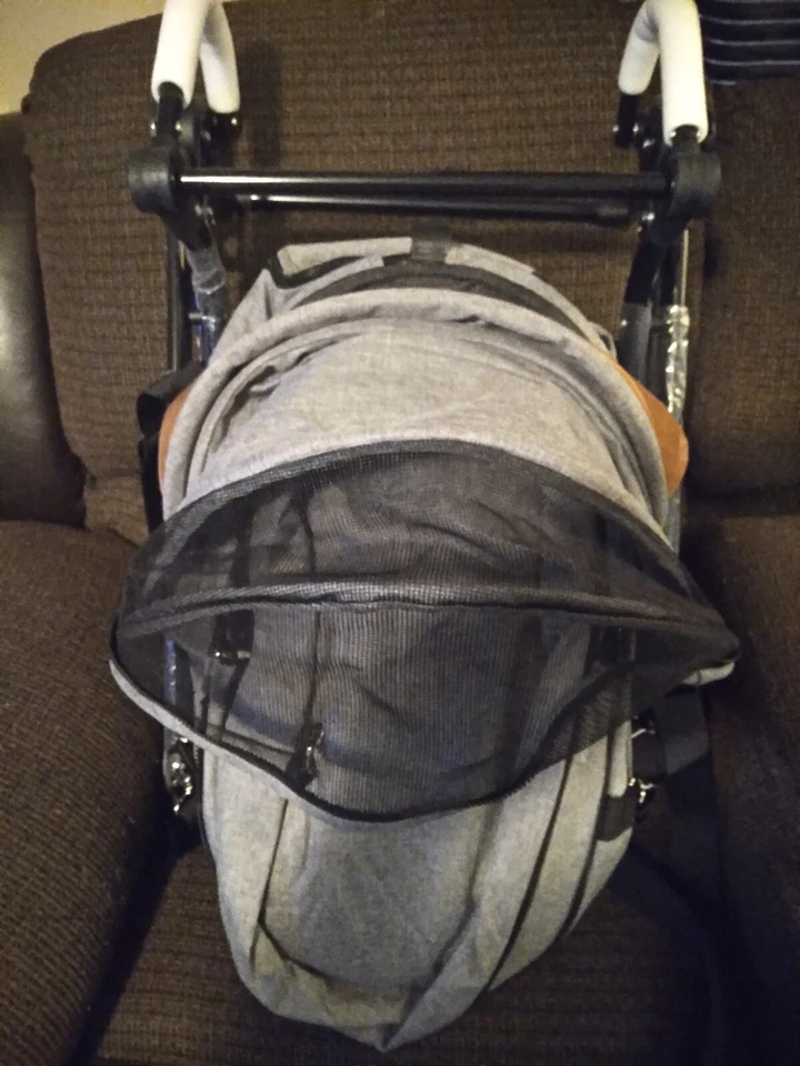 Pawhut Haustier Kinderwagen Luxus Faltbar Hund/Katze Reisewagen 2 in 1 Design  - Bild 3 von 4