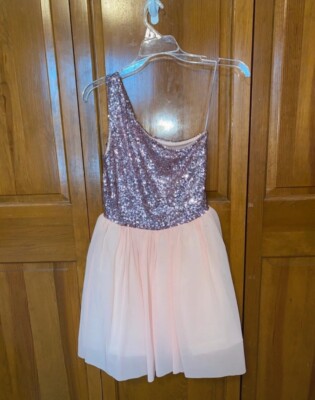 asos pink one shoulder dress ASOS Design - Sequined One Shoulder Maxi Dress - Women - Polyester/Elastane - 8 US