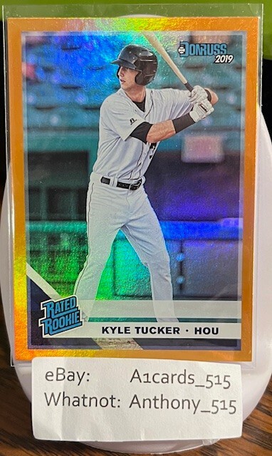 Kyle Tucker - 2019 Donruss Rated Rookie Orange Holo #43 - Houston Astros