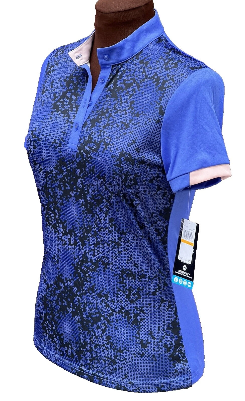 超细纤维常规尺寸高尔夫衬衫和上衣女