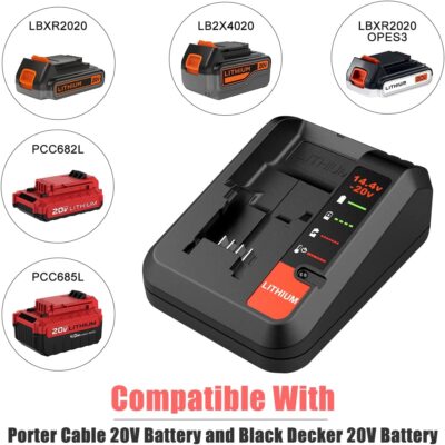 20 Volt Li-Ion Battery for PORTER CABLE 20V Max PCC680L