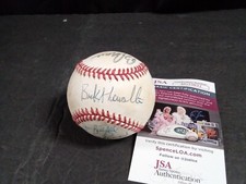 Buck Showalter, Clete Boyer & Brian Butterfield Signed Rawlings Baseball JSA-#