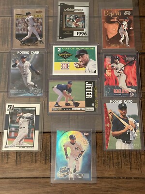 Awesome Derek Jeter (10) Card Lot   Rookies, Inserts, Limited Ed   No Duplicates