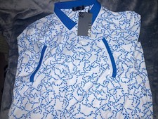 G/FORE Golf Polo Shirt Men  s L Star Dust Tech Racer Banded Sleeve NWT 120