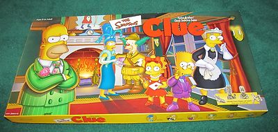 Simpsons CLUE Game 2000 First Edition ~ 100%  Complete~ Collectible Miniatures 