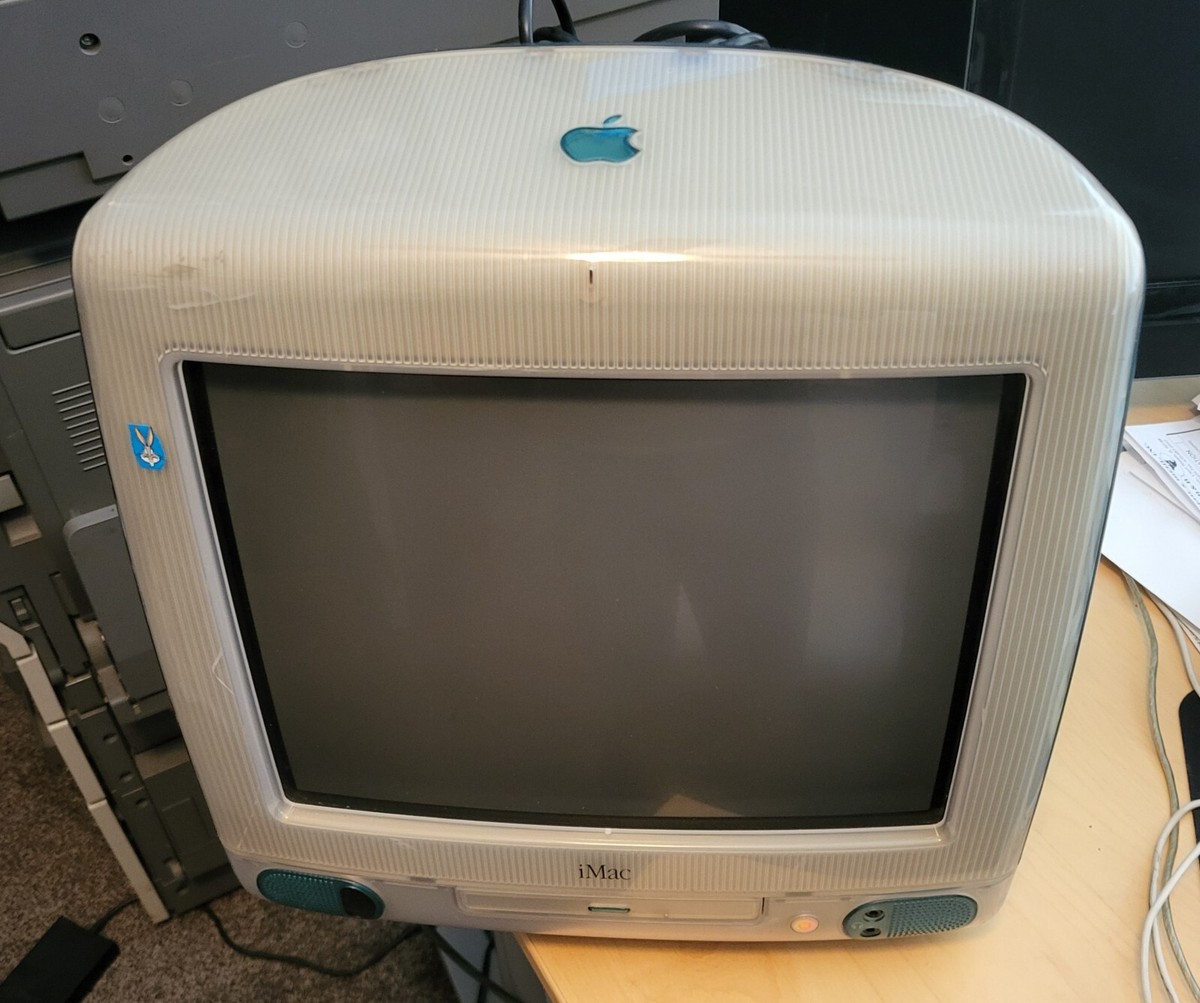 Apple iMac G3 Teal Computer, 1998 Vintage First Generation with