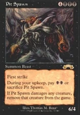 MTG magic cards 1x Pit Spawn Exodus Light Play, English